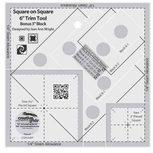 [CGR-JAW7] Square On Square 6 Inch Trim Tool From Creative Grids