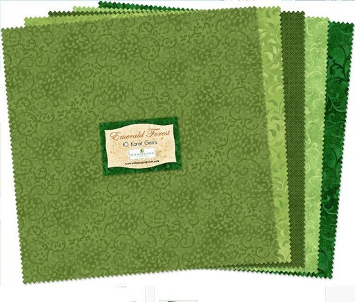 [WP-512-2-512] Emerald Forest Essential Gems 10" Squares