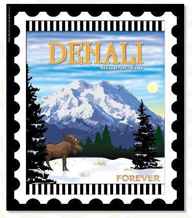 [ZEB-DENALI] National Parks Stamp: Denali