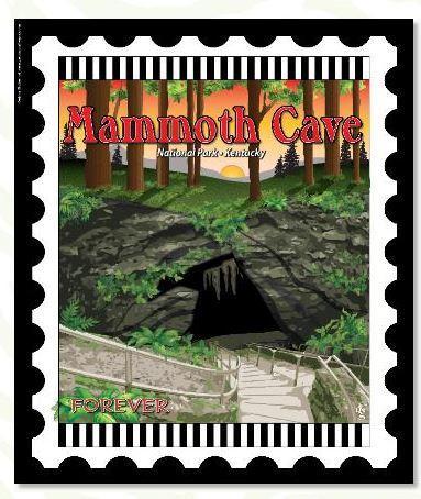 [ZEB-MAMMOTH] National Parks Stamp: Mammoth Cave