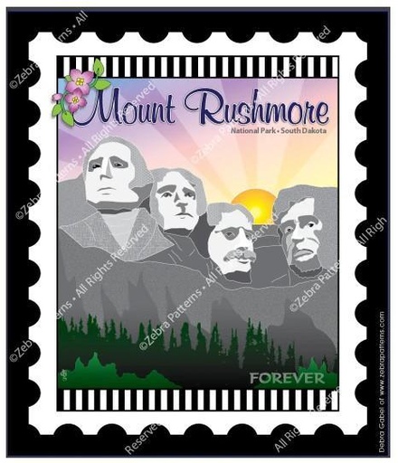 [ZEB-RUSHMORE] National Parks Stamp: Mount Rushmore