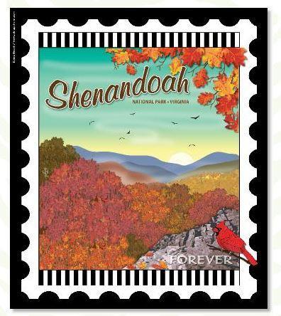 [ZEB-SHENANDOAH] National Parks Stamp: Shenandoah