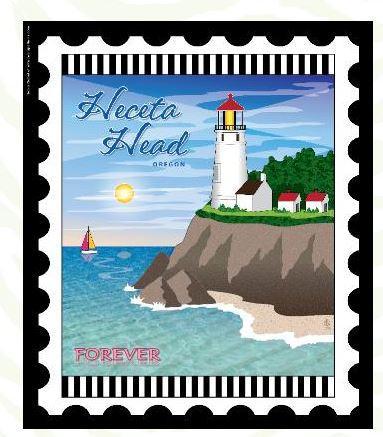 [ZEB-HECETA] Lighthouse Lightstamp: Heceta Head