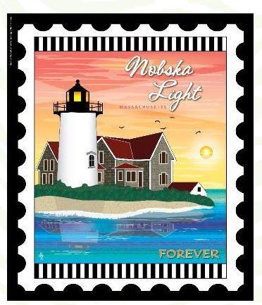 [ZEB-NOBSJA] Lighthouse Light Stamp: Nobska Light