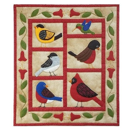 [K-0417] Backyard Birds Wall Quilt Kit From Rachel'S Of Greenfield