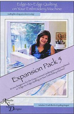 [ASD-213P] Edge To Edge Quilting Embroidery Expansion Pack 5 From Amelie Scott