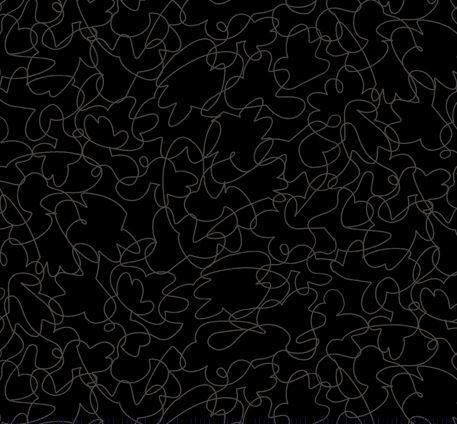 [QTR-23541-J] Quilting Illusions, Black/Charcoal Scribble By Quilting Treasures