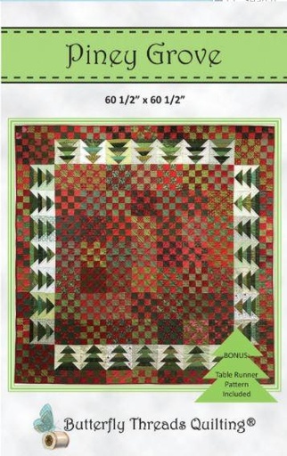 [BTQ-0575] Piney Grove Quilt Pattern By Butterfly Thread Quilting