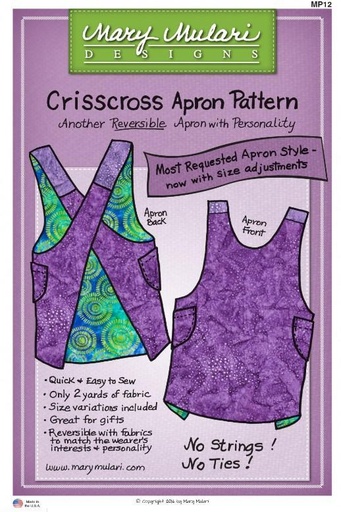 [MP-12] Crisscross Apron Pattern By Mary Mulari Designs