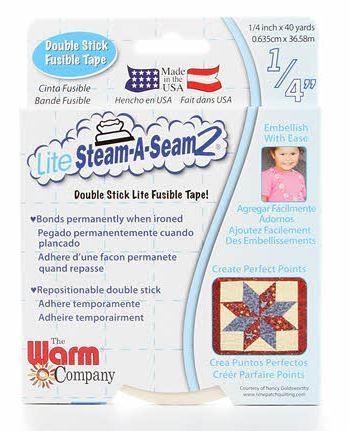 [WNN-5409] Lite Steam A Seam 1/4 Inch Fusible Tape From The Warm Company