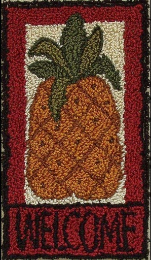 [RGRE-PNK8207] Pineapple Punchneedle Kit by Rachel's of Greenfield