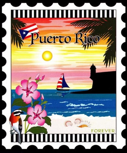 [ZEB-PuertoRico] International City Stamp: Puerto Rico