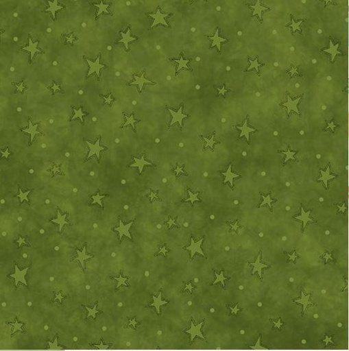 [HG-8294-66] Green Starry Basic From Henry Glass Starry Basics By Leanne Anderson Collection