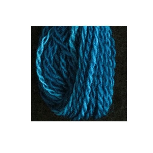 [VI-WF15-W3] Merino Variegated Wool Thread, Electric Blue, Size 15