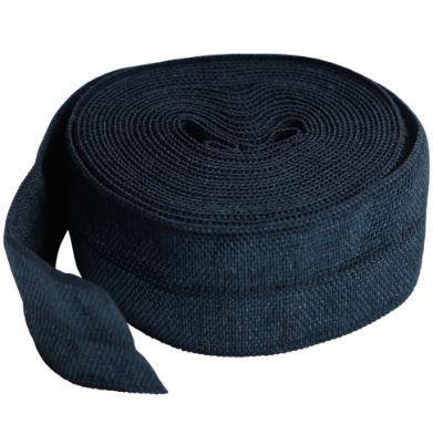 [BAN-211-2-NVY] Fold-Over Elastic, Navy, 20Mm, 2-Yard Pkg From Byannie.Com