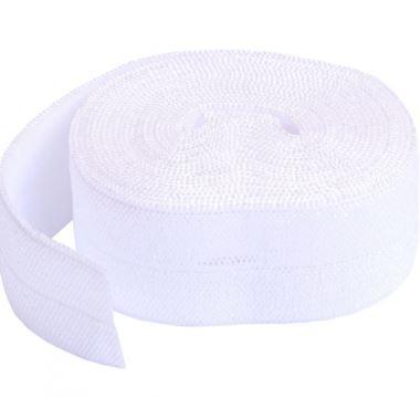 [BAN-211-2-WHT] Fold-Over Elastic, White, 20Mm, 2-Yard Pkg From Byannie.Com