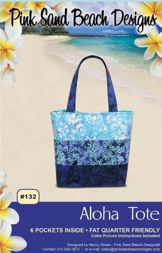 [PSB-132] Aloha Tote Pattern From Pink Sand Beach Designs