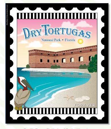 [ZEB-TORTUGAS] National Parks Mini Stamp Panel: Dry Tortugas National Park, Florida