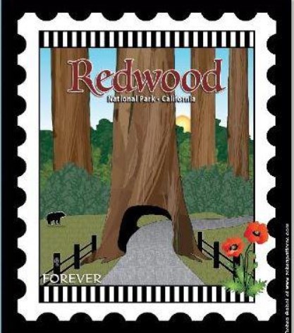 [ZEB-REDWOOD] National Parks Mini Stamp Panel: Redwood National Park