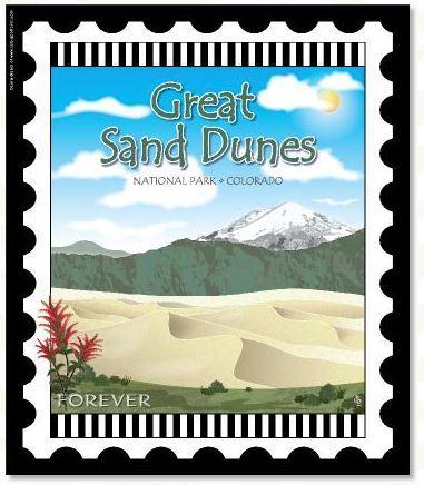 [ZEB-GREATSD] National Parks Stamp: Great Sand Dunes