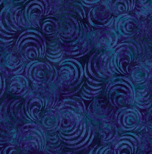 [wp-2083-449] Essential 108In Wide Backing, Dark Blue Whirlpools From Wilmington Prints