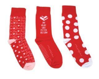 [MOD-SOCKVAL] Moda Fun Stuff Valentine Socks, 1 Pair (Assorted)