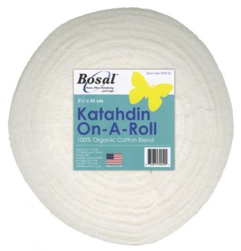 [BOSAL-390KB-50] Katahdin on a Roll Batting Strip for Jelly Roll Rugs