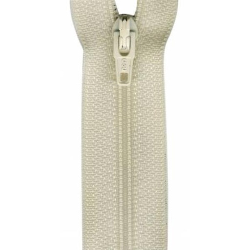 [COA-F72-18-256] All-Purpose Polyester Coil Zipper 18In Natural By Coats & Clark